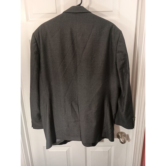 Saddlebred Mens Blazer Jacket Size 48R Dark Gray - Picture 3 of 10